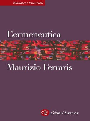 cover image of L'ermeneutica